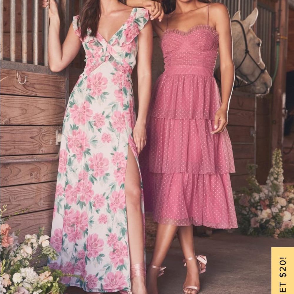 Lulu Pink flower Dress